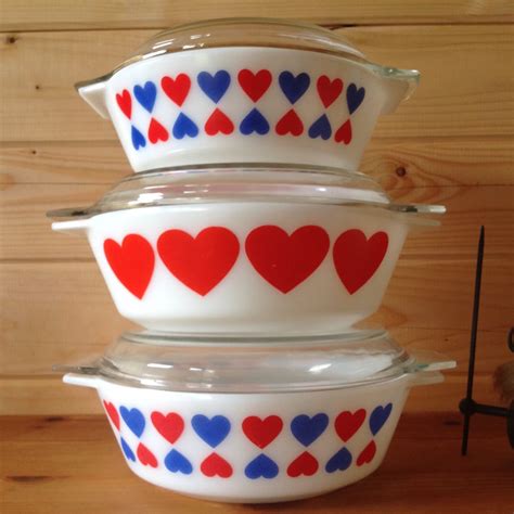 Jaj pyrex - JAJ Pyrex June Rose 6 Soup Plates, Vintage Red Roses Tableware, Pyrex England, Farm House Kitchen, Deep Plate, 70's Dinnerware, NEVER USED!! (703) $67.18. 1. 2. Casserole Dishes. Bowls. Check out our pyrex june rose selection for the very best in unique or custom, handmade pieces from our casserole dishes shops. 